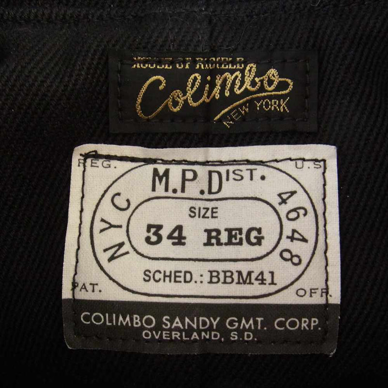 COLIMBO コリンボ ZX-0141 Stockman's Coat ストックマンズ コート ホースハイド ベジタン レザー ジャケット ダークブラウン系 34【中古】