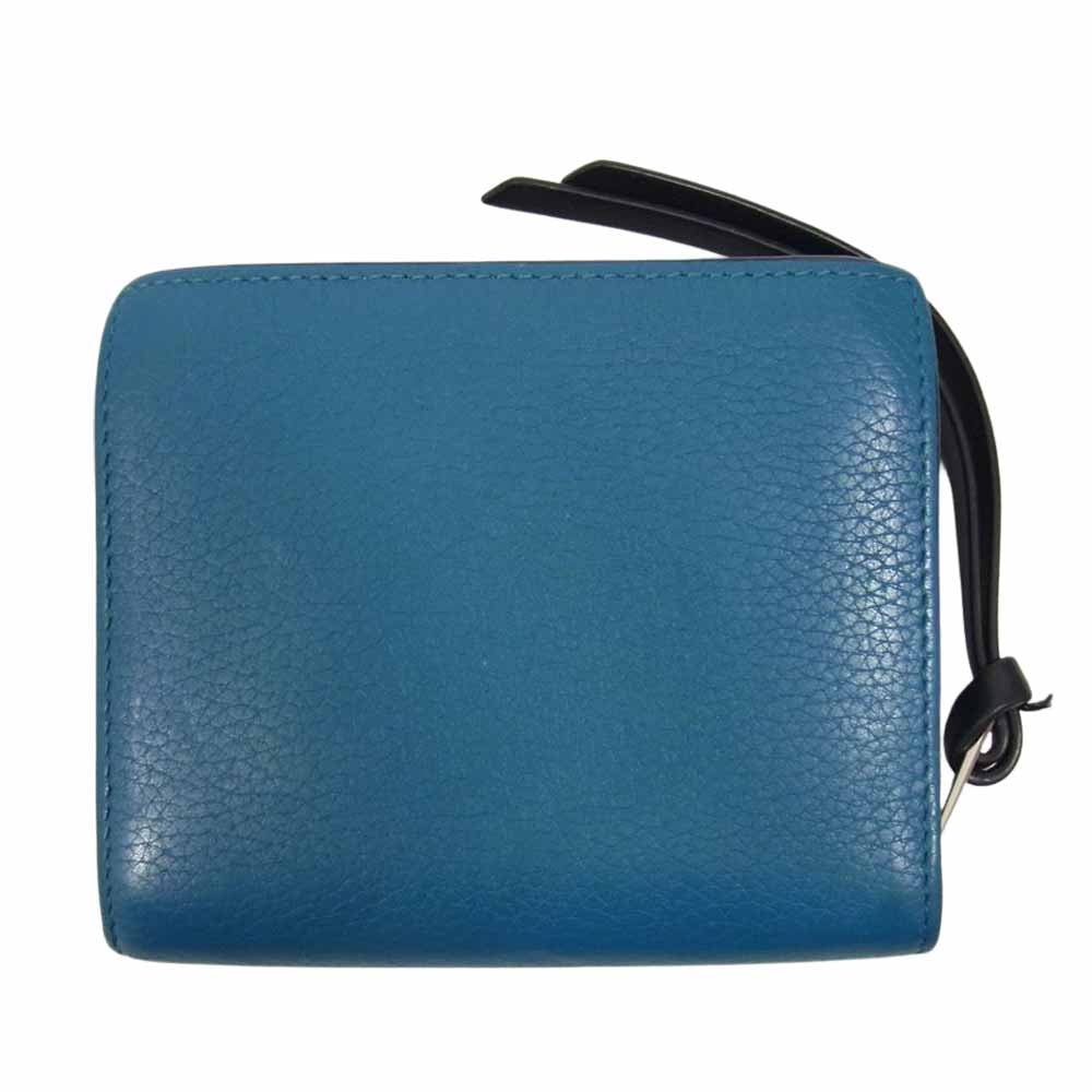 LOEWE ロエベ 124.12.Z44 二つ折り財布 アナグラム コンパクト ジップ 