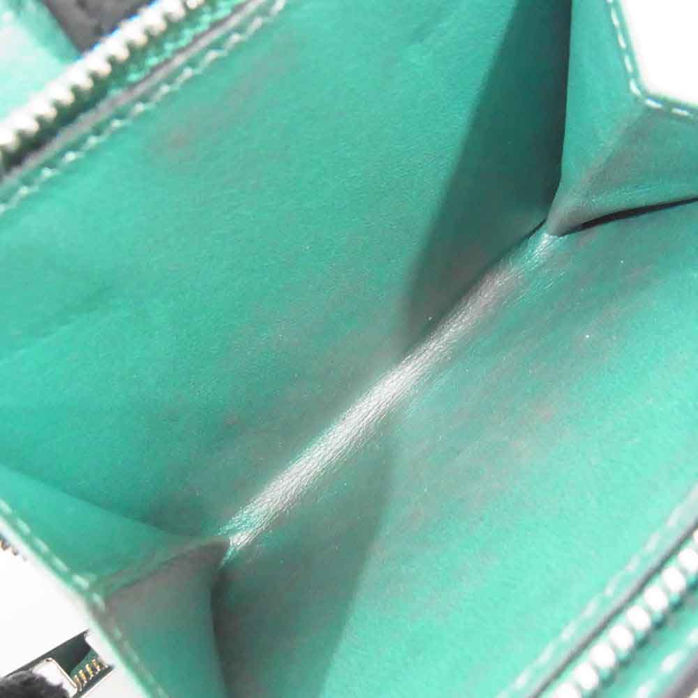 LOEWE ロエベ 124.12.Z44 二つ折り財布 アナグラム コンパクト ジップ ウォレット ブルー系【中古】
