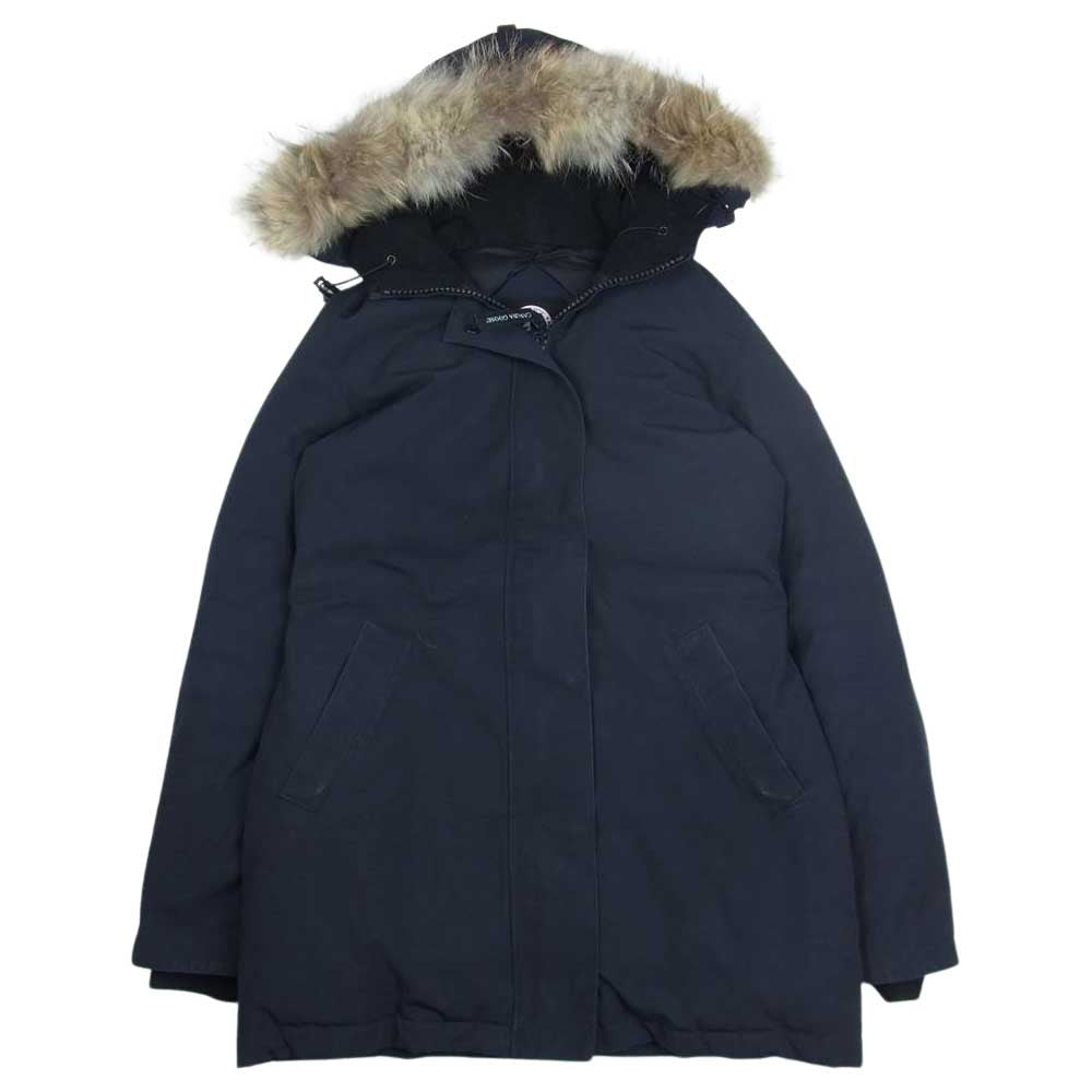 CANADA GOOSE カナダグース 3037JL R 国内正規品 グリフィンタグ VICTORIA PARKA ヴィクトリアパーカ ダウン ジャケット ネイビー系 S【中古】