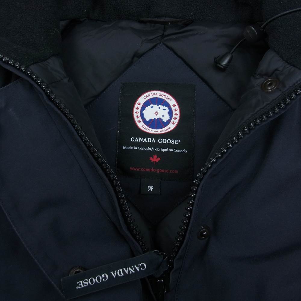 CANADA GOOSE カナダグース 3037JL R 国内正規品 グリフィンタグ VICTORIA PARKA ヴィクトリアパーカ ダウン ジャケット ネイビー系 S【中古】