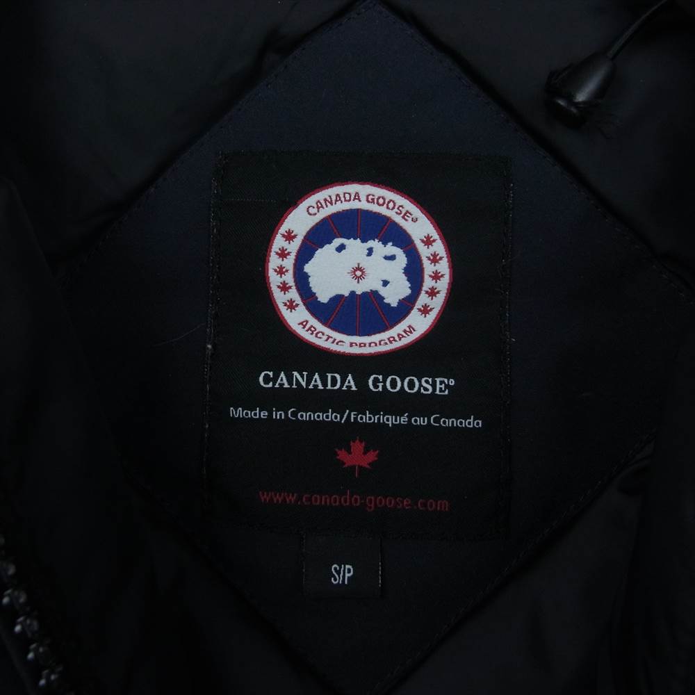 CANADA GOOSE カナダグース 3037JL R 国内正規品 グリフィンタグ VICTORIA PARKA ヴィクトリアパーカ ダウン ジャケット ネイビー系 S【中古】