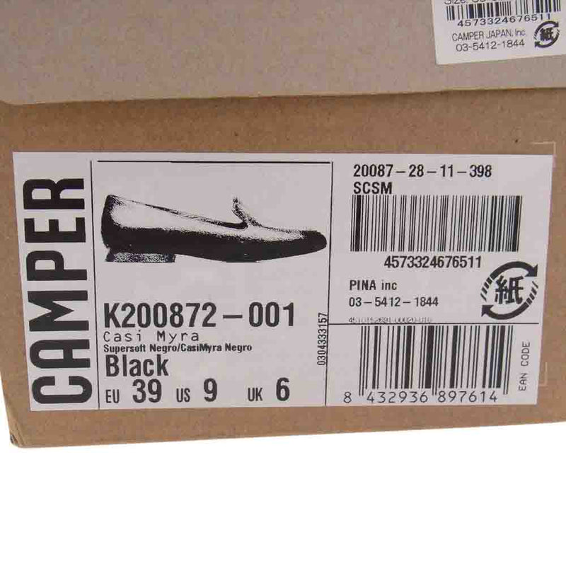 カンペール K200872-001 フラット シューズ ブラック系 39【美品】【中古】