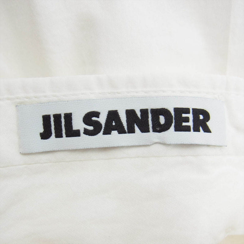 JIL SANDER ジルサンダー 301000 フルレングス ワイドストレート 1タック パンツ ホワイト系【中古】
