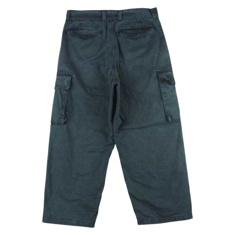 ウティ PANTALON BLESLE コットンヘンプ M-47 ベイカー パンタロン カーゴ パンツ 日本製 ダークグレー系 12【中古】