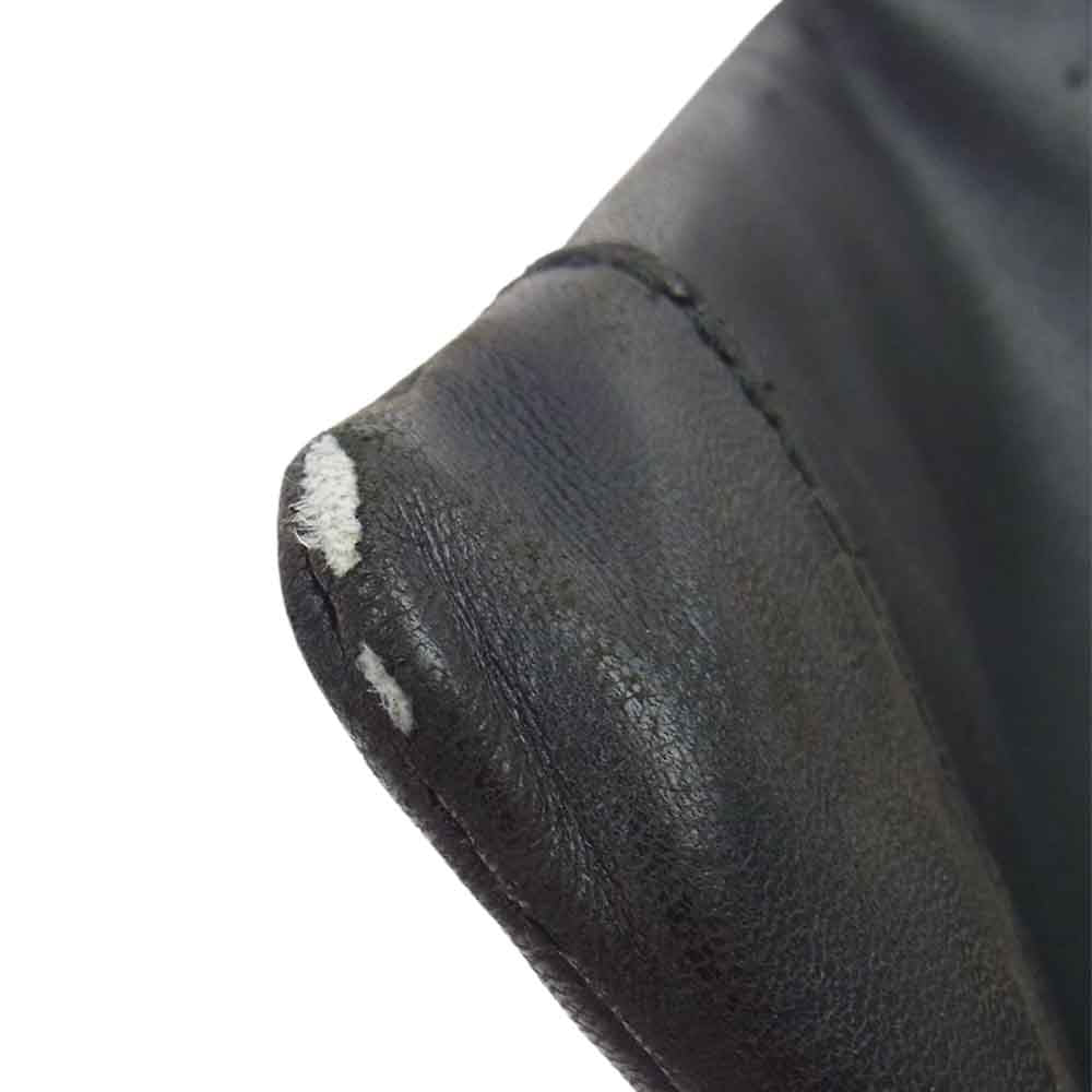 BALENCIAGA バレンシアガ 373834 パンチングロゴ レザー クラッチバッグ ブラック系【中古】