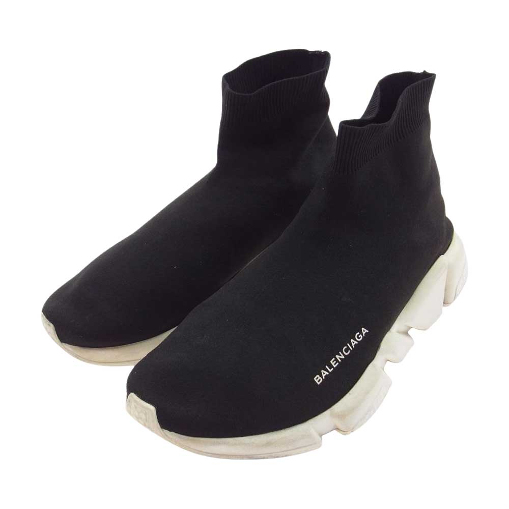 BALENCIAGA バレンシアガ 458653 SPEED TRAINER スピードトレーナー スピトレ ソックス ハイ スニーカー ブラック系 43(28.5cm)【中古】