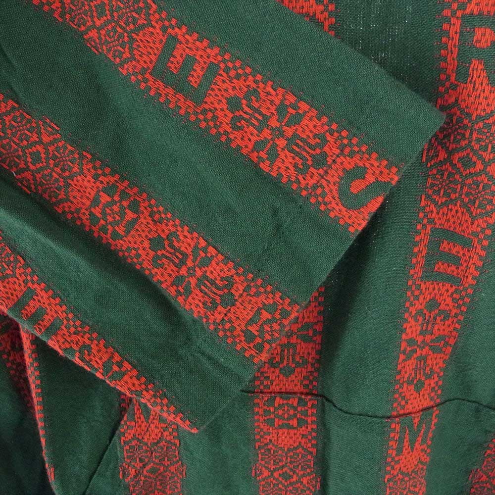 Supreme シュプリーム 22SS Baja Hooded Shirt バハ フーデッド シャツ メキシカン パーカー レッド系 グリーン系 L【中古】