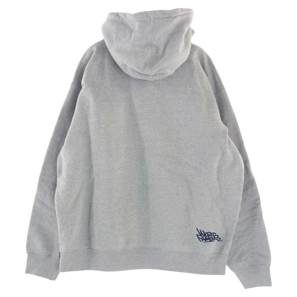 Supreme シュプリーム 21SS Handstyle Hooded Sweatshirt ハンドスタイル スウェット パーカー グレー系 L【中古】