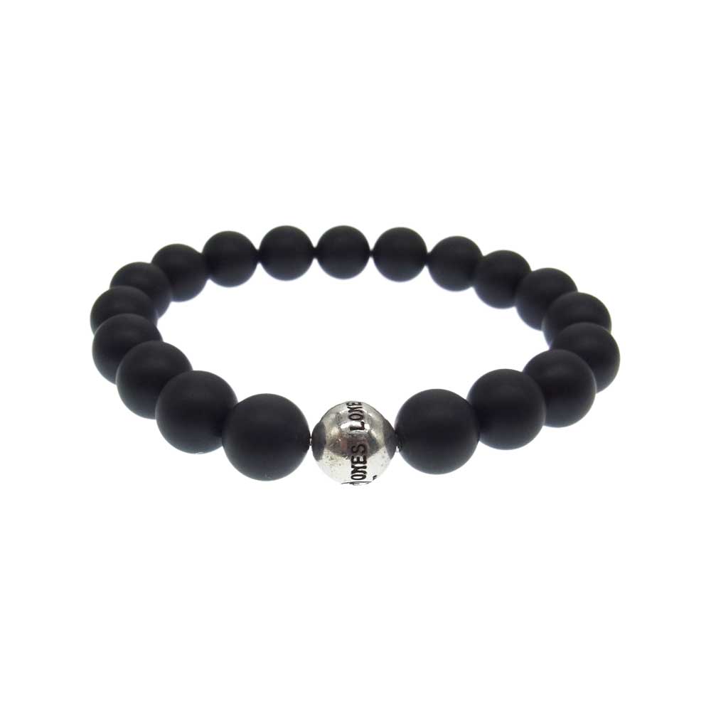 LONE ONES ロンワンズ MF-SB0005-MO 購入時ギャランティ付属 MF STONE BRACELET ビーズ ブレスレット ブラック系 シルバー系【中古】