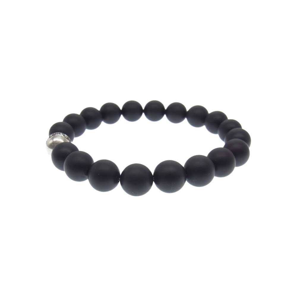 LONE ONES ロンワンズ MF-SB0005-MO 購入時ギャランティ付属 MF STONE BRACELET ビーズ ブレスレット ブラック系 シルバー系【中古】