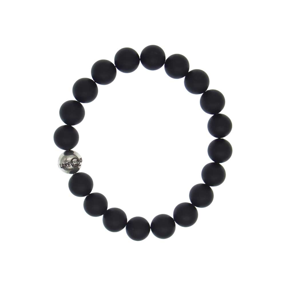 LONE ONES ロンワンズ MF-SB0005-MO 購入時ギャランティ付属 MF STONE BRACELET ビーズ ブレスレット ブラック系 シルバー系【中古】