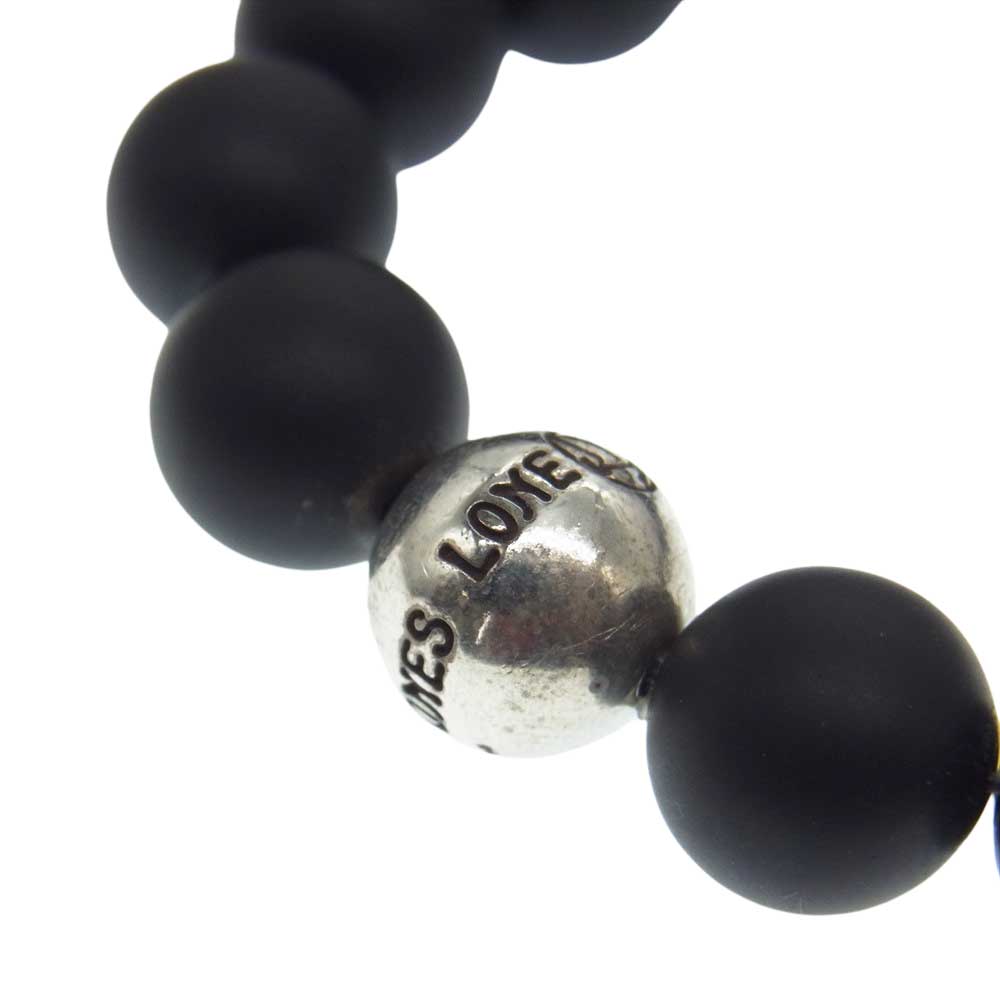 LONE ONES ロンワンズ MF-SB0005-MO 購入時ギャランティ付属 MF STONE BRACELET ビーズ ブレスレット ブラック系 シルバー系【中古】