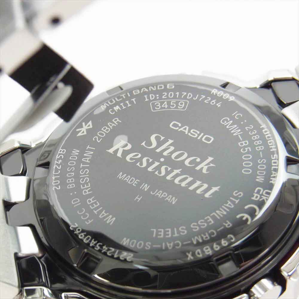 CASIO G-SHOCK カシオ ジーショック GMW-B5000D-1JF フルメタル シルバー 電波ソーラー ウォッチ 腕時計 シルバー系【新古品】【未使用】【中古】