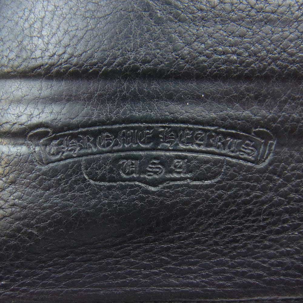 CHROME HEARTS クロムハーツ（原本無） 1SNAP 1スナップ クロスボールボタン ウォレット ブラック系【中古】