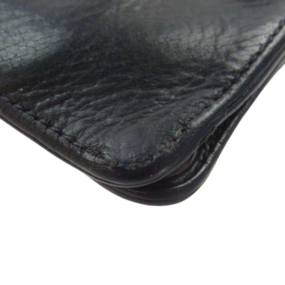 CHROME HEARTS クロムハーツ（原本無） 1SNAP 1スナップ クロスボールボタン ウォレット ブラック系【中古】