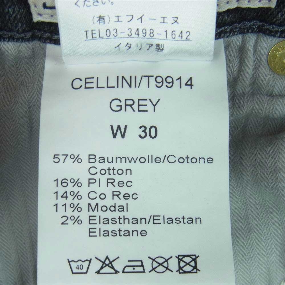 ジャブス アルキヴィオ GINS 国内正規品 P2242-4096A CELLINI チェリーニ デニム パンツ ジーンズ イタリア製 グレー系 30【中古】