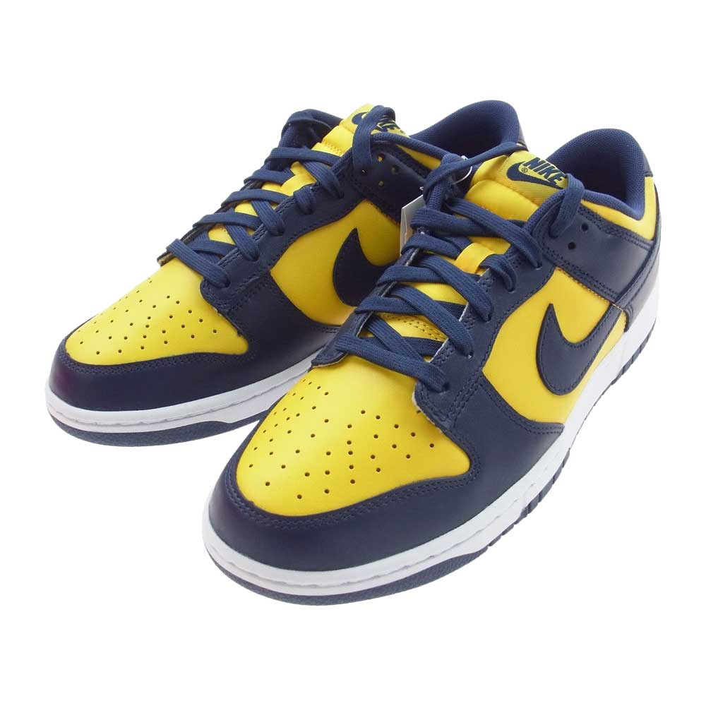 NIKE ナイキ DD1391-700 DUNK LOW RETRO VARSITY MAIZE ダンク ロー バーシティーメイズ ミシガン スニーカー イエロー系 27.5cm【新古品】【未使用】【中古】