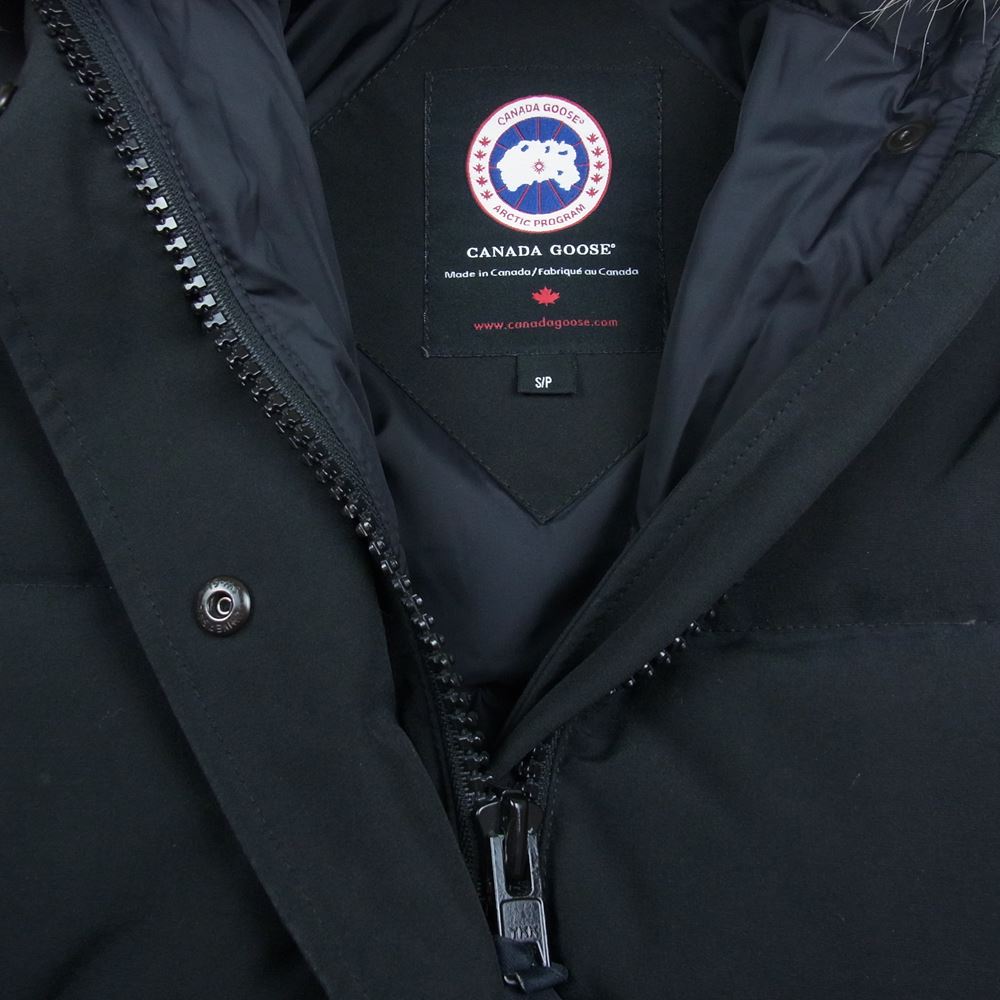 CANADA GOOSE カナダグース 2604JL 国内正規品 グリフィンタグ PORTLAND PARKA  ポートランド パーカ ダウン ジャケット ブラック系 S【中古】