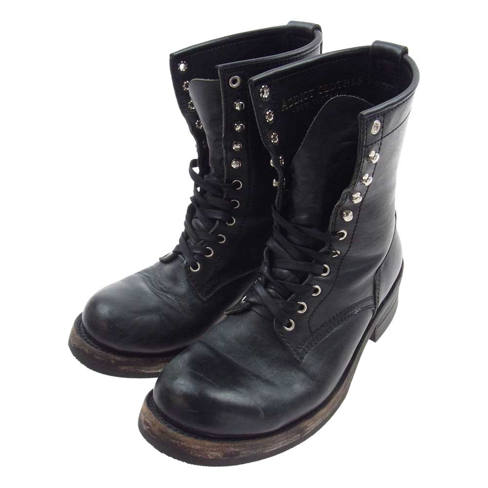 ADDICT CLOTHES アディクトクローズ HORSEHIDE LACE-UP BOOTS ホースハイド レースアップ ブーツ ブラック系 US7.5【中古】