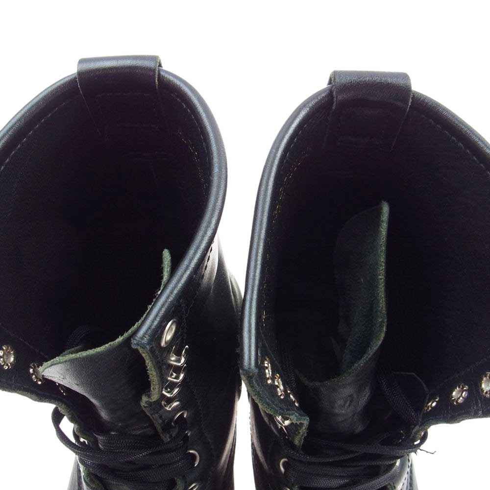 未使用　極美品　アディクトクローズ　茶心ホースハイドレースアップブーツ7 1/2 未使用 極美品 アディクトクローズ 茶心ホースハイドレースアップ