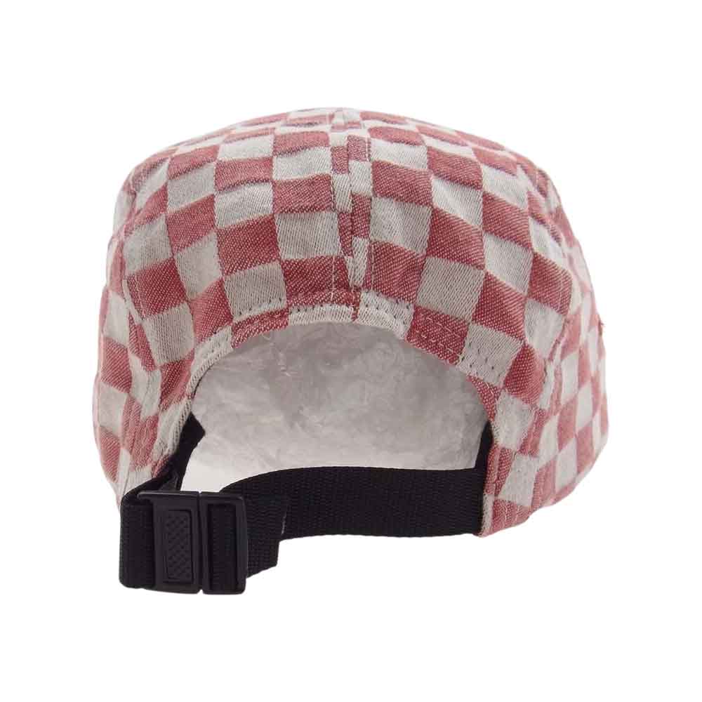 Supreme シュプリーム 18SS Checkerboard Camp Cap チェッカーボード キャンプ キャップ レッド系 ホワイト系【中古】