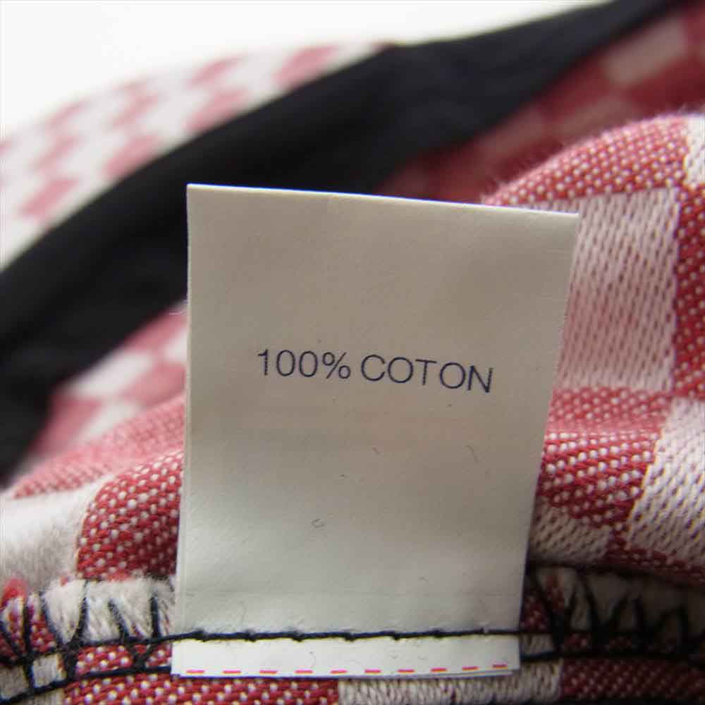 Supreme シュプリーム 18SS Checkerboard Camp Cap チェッカーボード キャンプ キャップ レッド系 ホワイト系【中古】