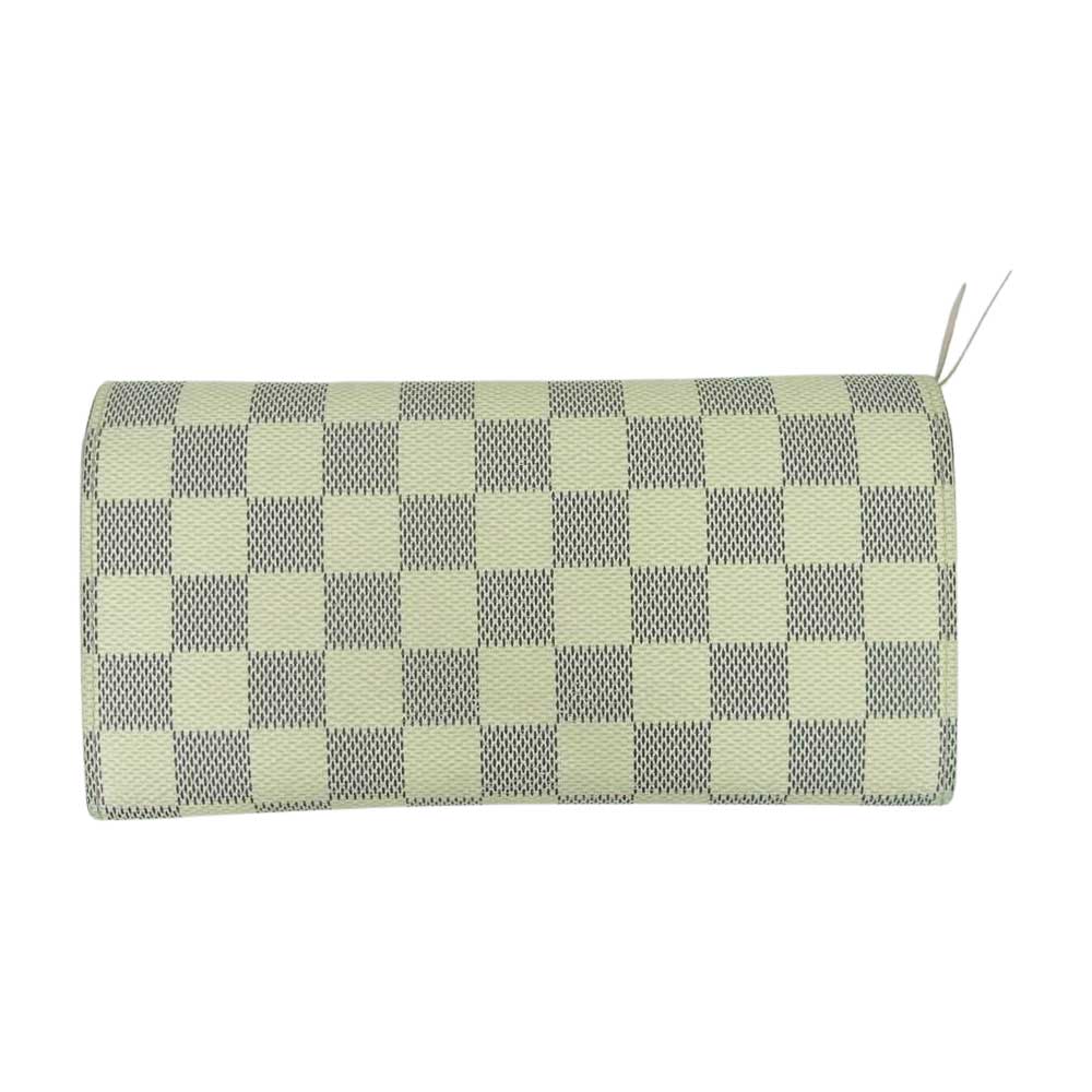 LOUIS VUITTON ルイ・ヴィトン N41625 ダミエ アズール ポルトフォイユ エミリー ロングウォレット 長財布 ベージュ系 ネイビー系 ピンク系【中古】