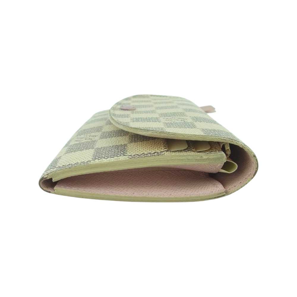 LOUIS VUITTON ルイ・ヴィトン N41625 ダミエ アズール ポルトフォイユ エミリー ロングウォレット 長財布 ベージュ系 ネイビー系 ピンク系【中古】