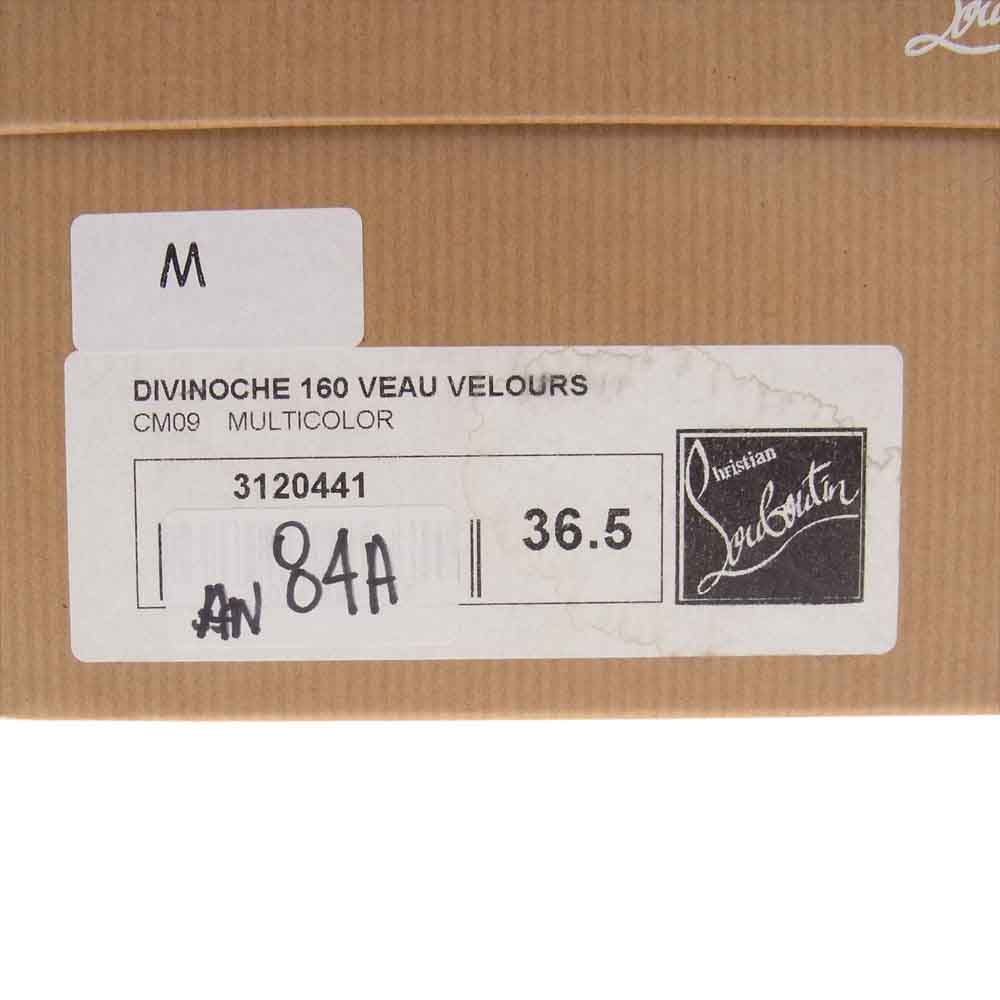 Christian Louboutin クリスチャンルブタン 3120441 Divinoche 160 VEAU VELOURS スエード レザー ストラップ ハイヒール シューズ レッド系 36 1/2【中古】