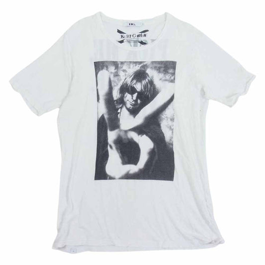 HYSTERIC GLAMOUR ヒステリックグラマー 4CT-4643 PICK ME YEAH KURT COBAIN Tee カートコバーン フォトプリント 半袖 Tシャツ ホワイト系 L【中古】