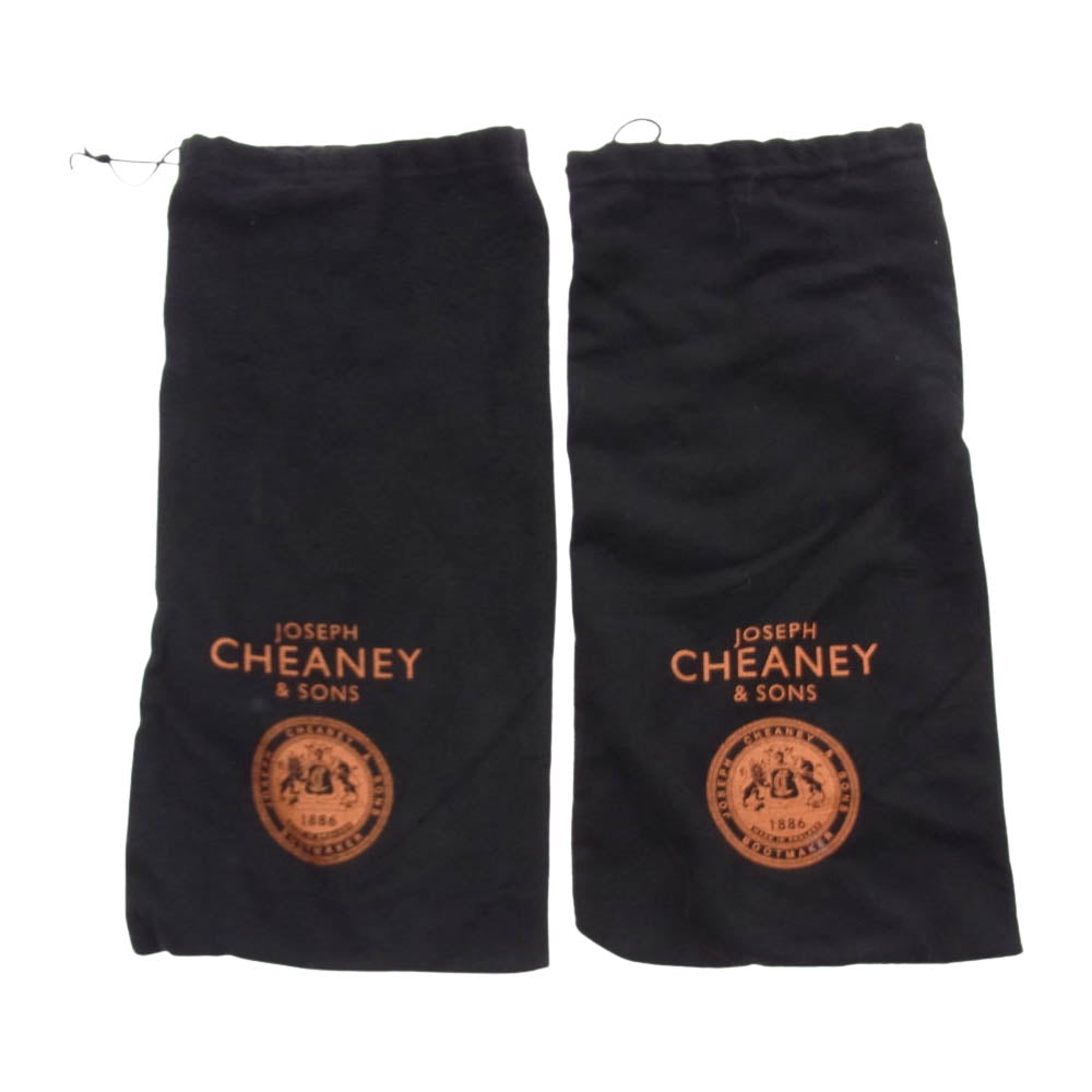 ジョセフチーニー KELLY ケリー パテント エナメル プレーントゥ シューズ ブラック系【美品】【中古】