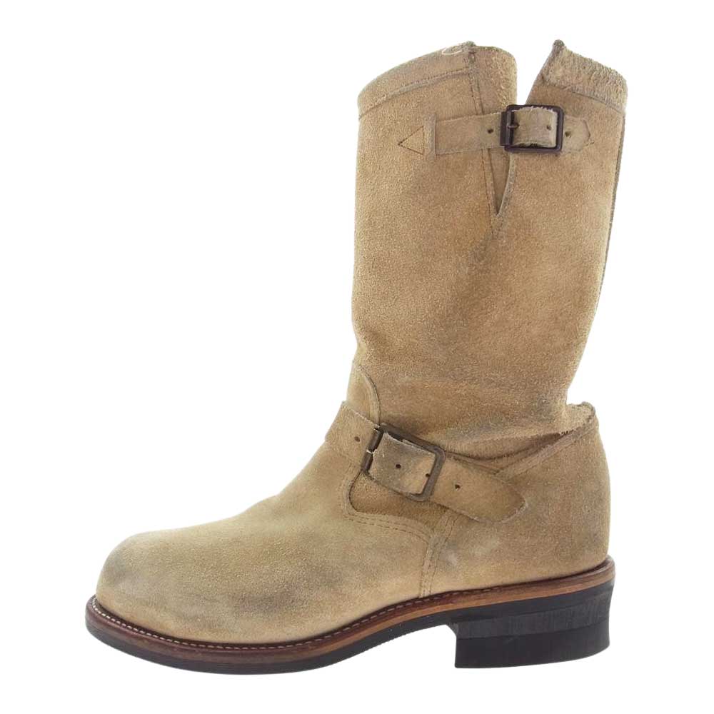 Chippewa チペワ 91000 PT91 11inch ENGINEER BOOTS SAND SUEDE エンジニア ブーツ ベージュ系 US8E【中古】