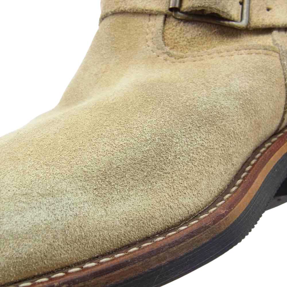 Chippewa チペワ 91000 PT91 11inch ENGINEER BOOTS SAND SUEDE エンジニア ブーツ ベージュ系 US8E【中古】
