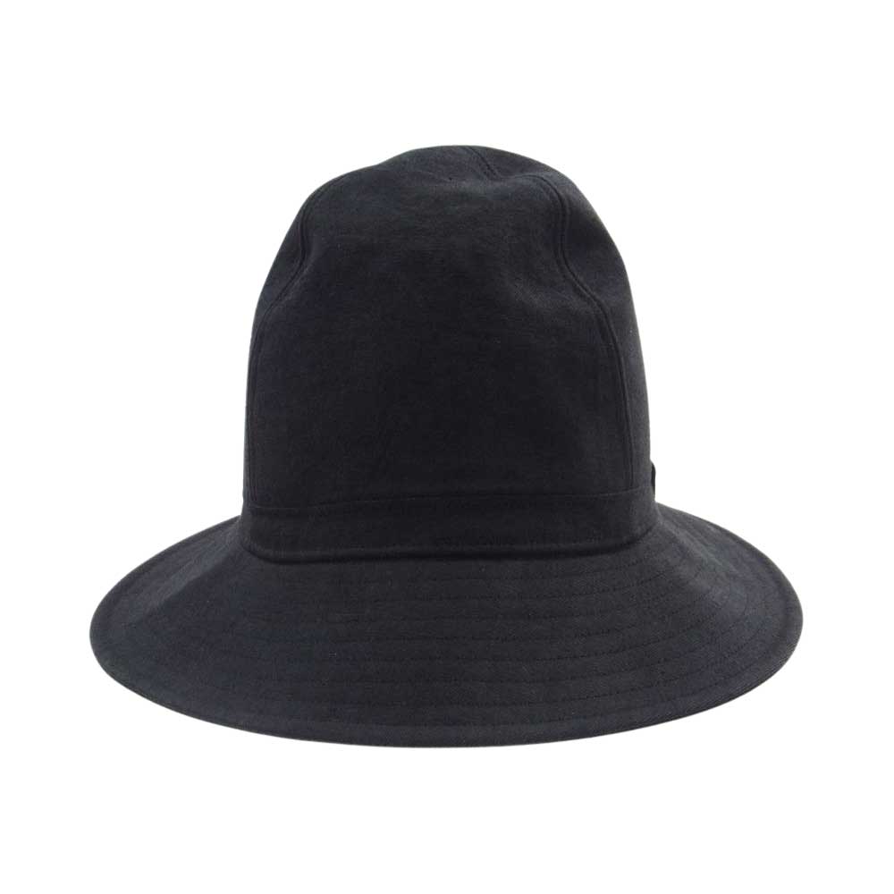 Yohji Yamamoto POUR HOMME ヨウジヤマモトプールオム 16SS LOOK3 H0-H05-300 Linen Fedora Hat リネン ハット 帽子 ブラック系【中古】