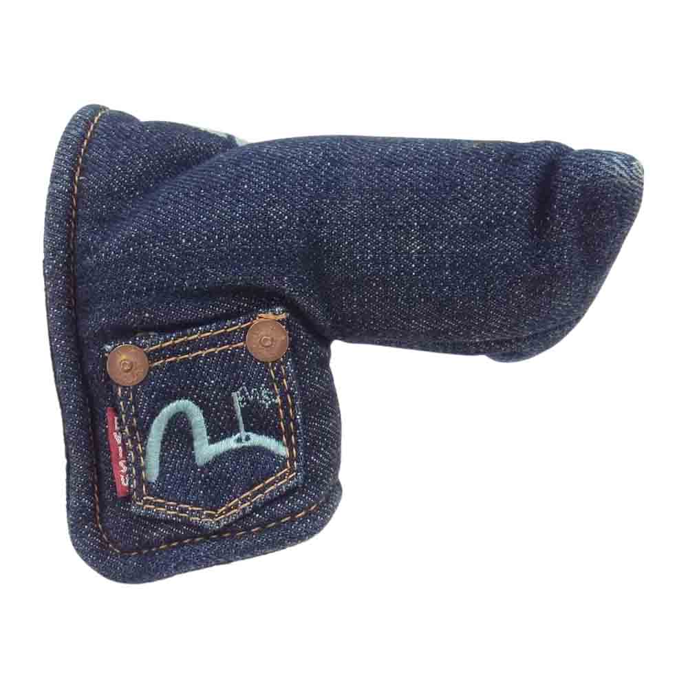 EVISU エヴィス ゴルフ デニム パター カバー インディゴブルー系【中古】