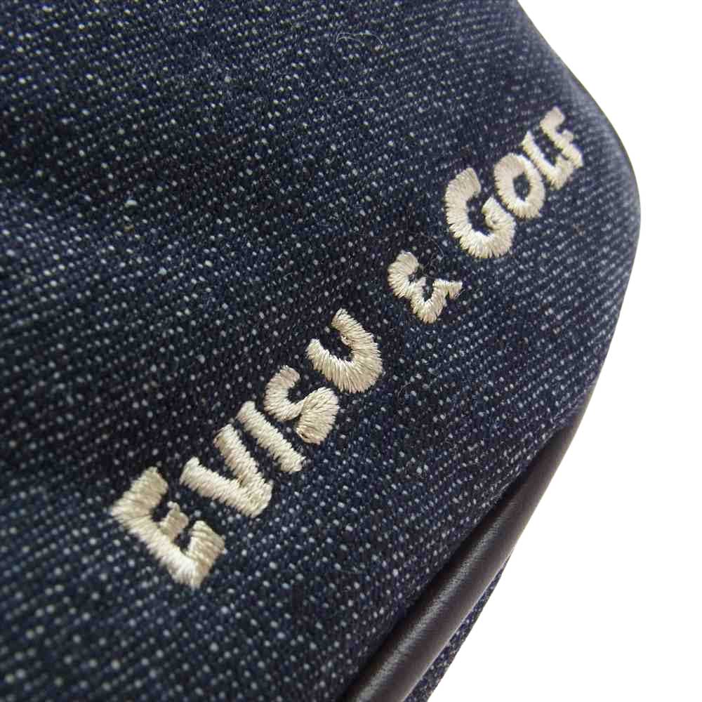 EVISU エヴィス ゴルフ デニム ヘッドカバー インディゴブルー系【中古