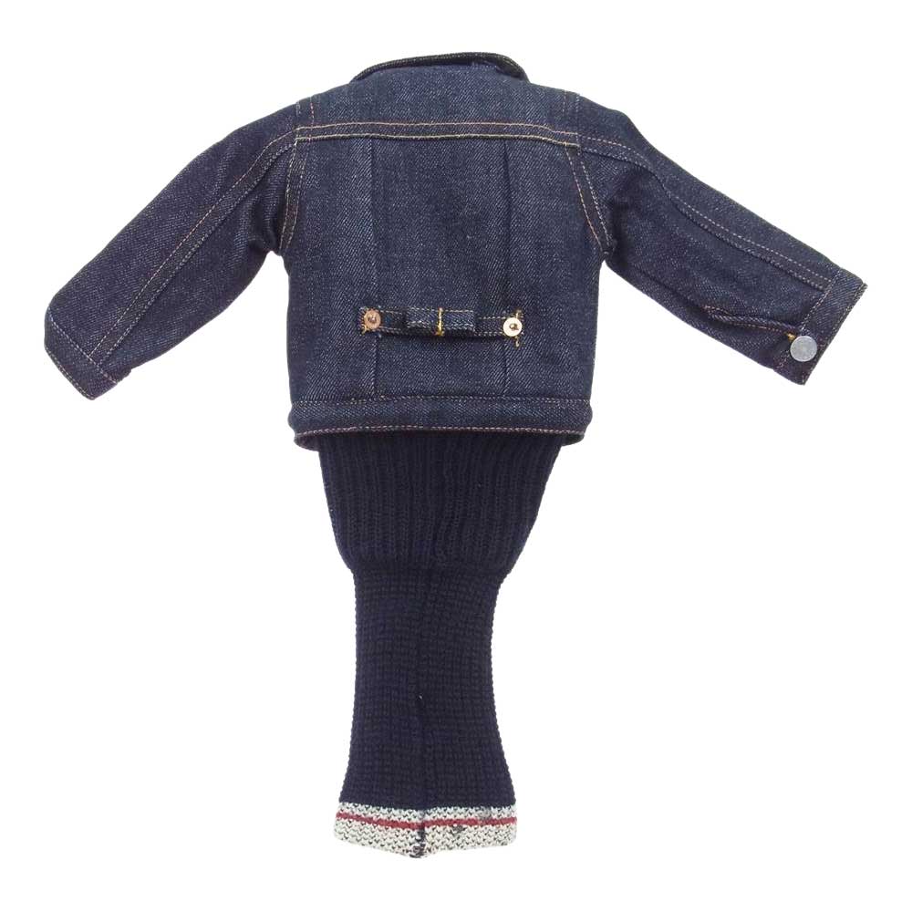 EVISU エヴィス ゴルフ ヘッドカバー デニムジャケット型 Gジャン型 インディゴブルー系【中古】