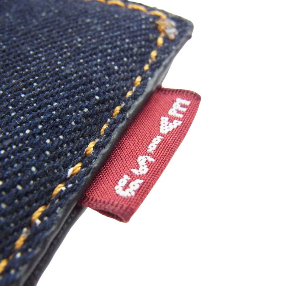 EVISU デニム ネームプレート EVISU エヴィス ゴルフ デニム ネーム プレート インディゴブルー系