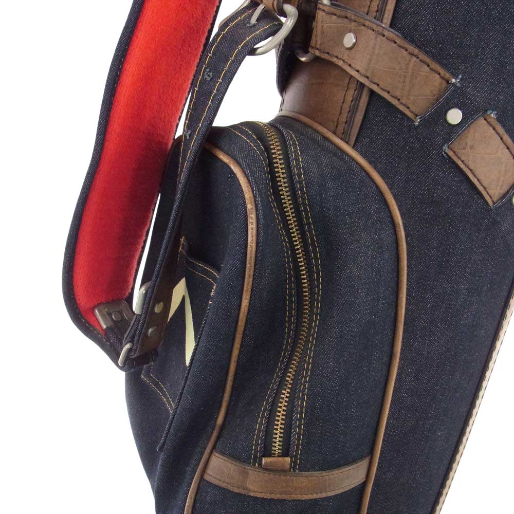 EVISU エヴィス ゴルフ 道楽 デニム キャディー バッグ インディゴブルー系【中古】