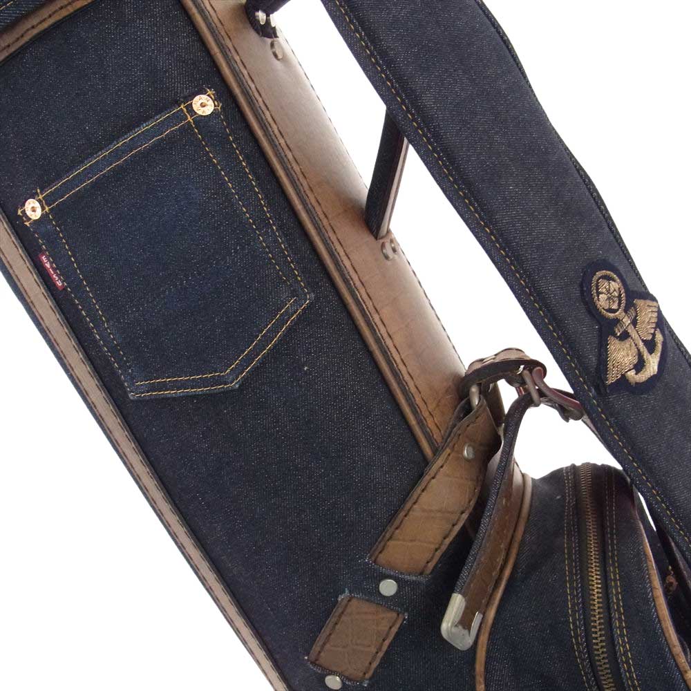 EVISU エヴィス ゴルフ 道楽 デニム キャディー バッグ インディゴブルー系【中古】