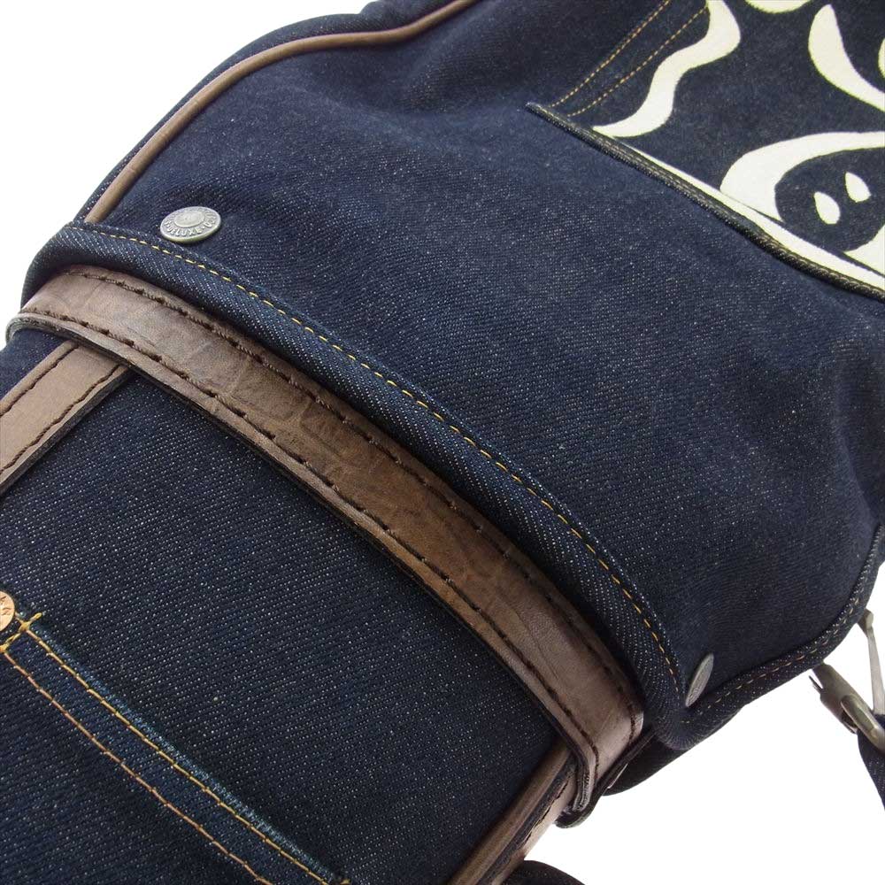 EVISU エヴィス ゴルフ 道楽 デニム キャディー バッグ インディゴブルー系【中古】