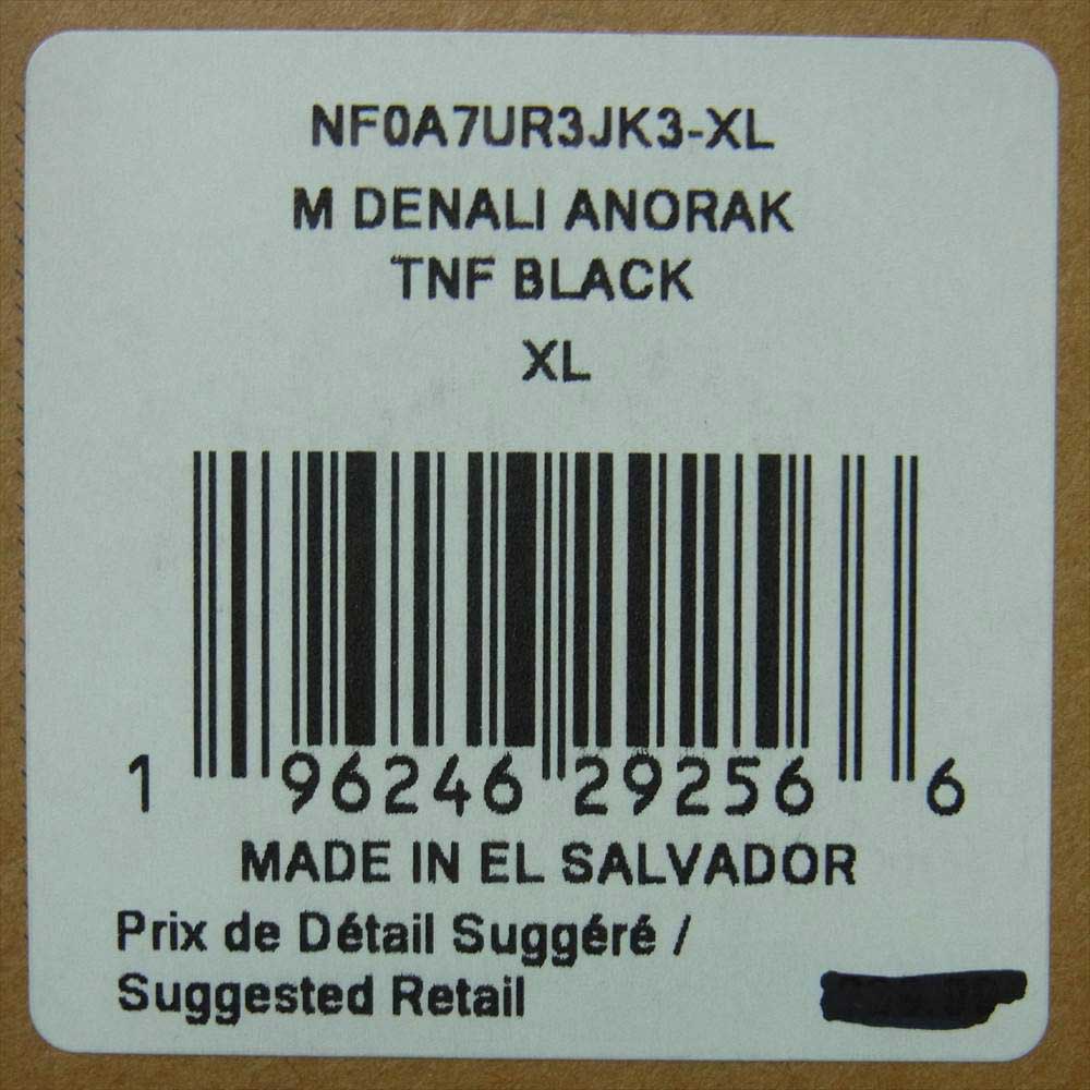 THE NORTH FACE ノースフェイス NF0A7UR3JK3 Denali Anorak Jacket デナリ アノラック ジャケット ブラック系 XL【新古品】【未使用】【中古】