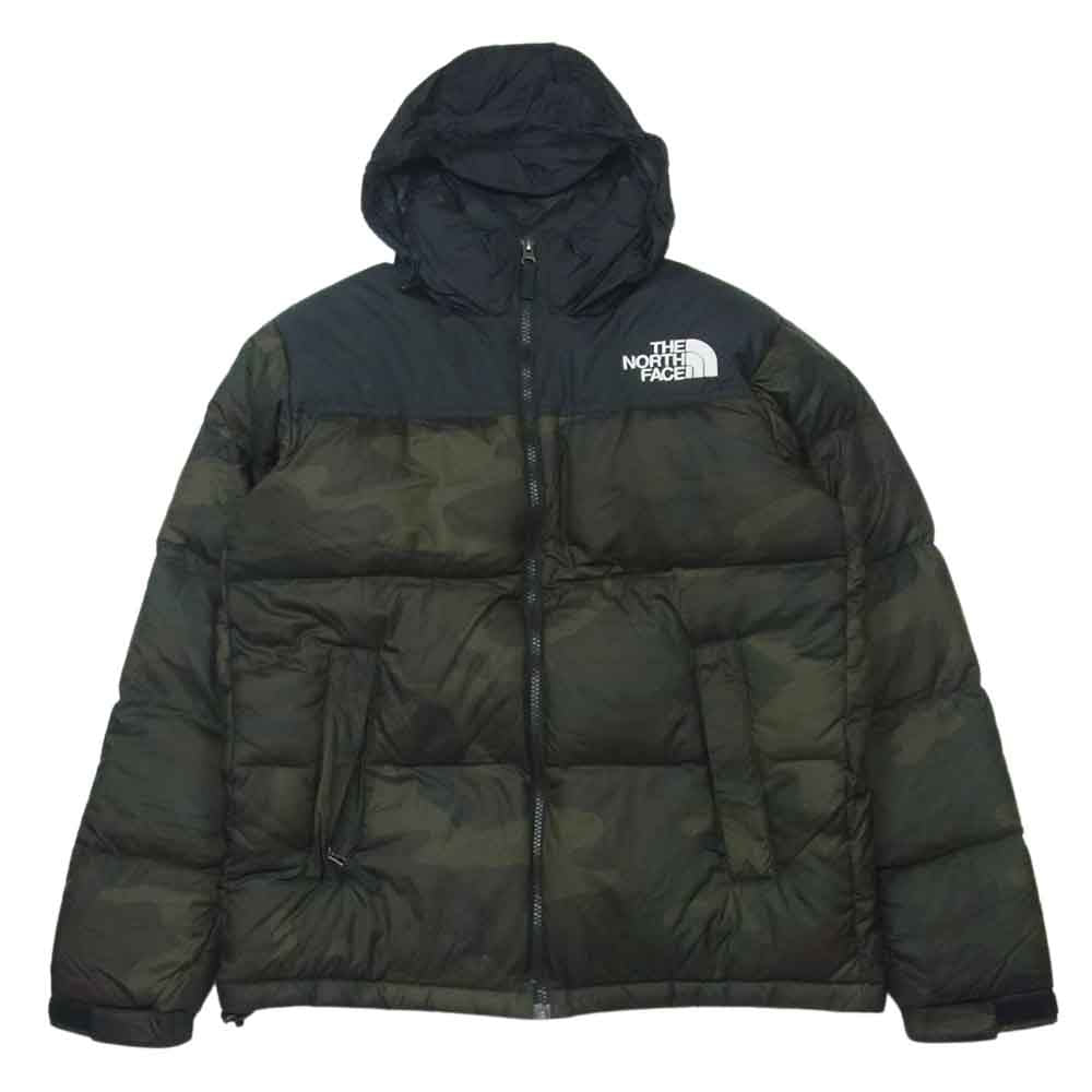 THE NORTH FACE ノースフェイス ND91632 Novelty Nuptse Jacket ノベルティー ヌプシ ダウン ジャケット ブラック系 ダークグリーン系 S【中古】