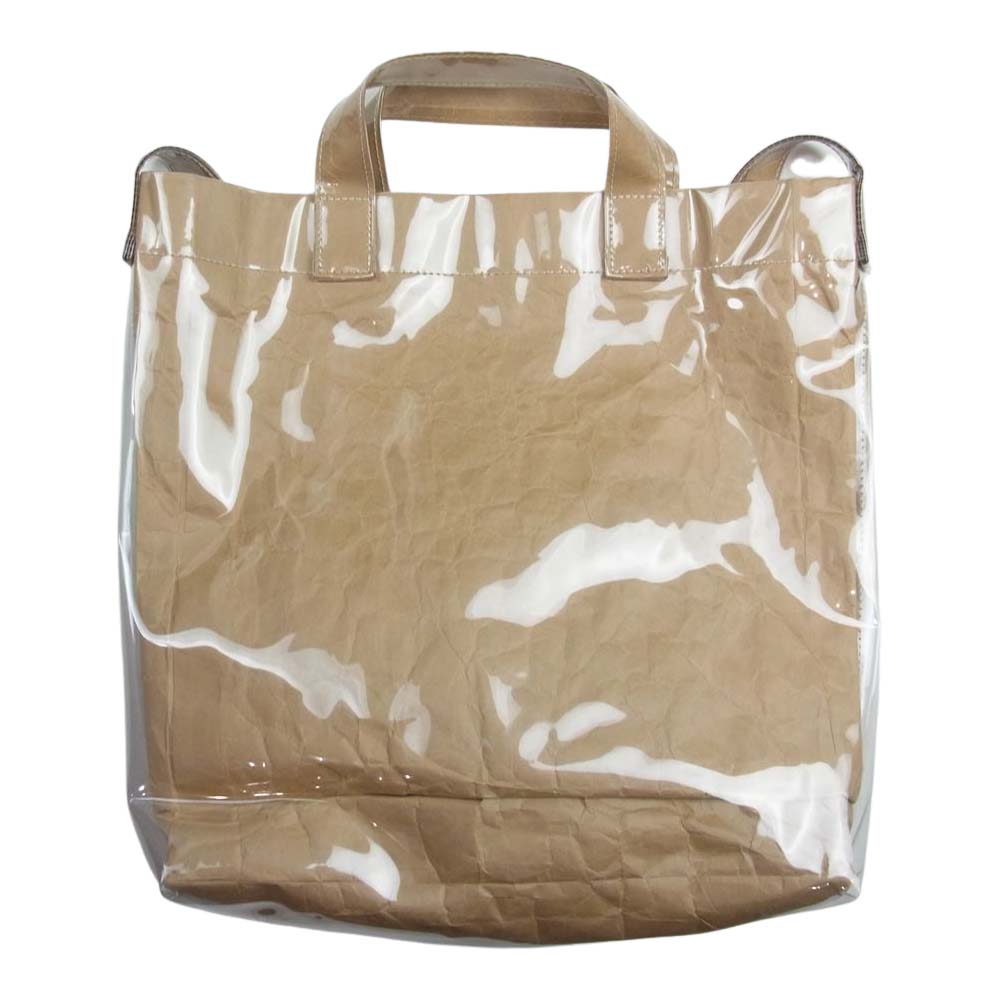 COMME des GARCONS コムデギャルソン SHIRT シャツ S26611 2WAY PVC ロゴ ショルダー トートバッグ ベージュ系【中古】