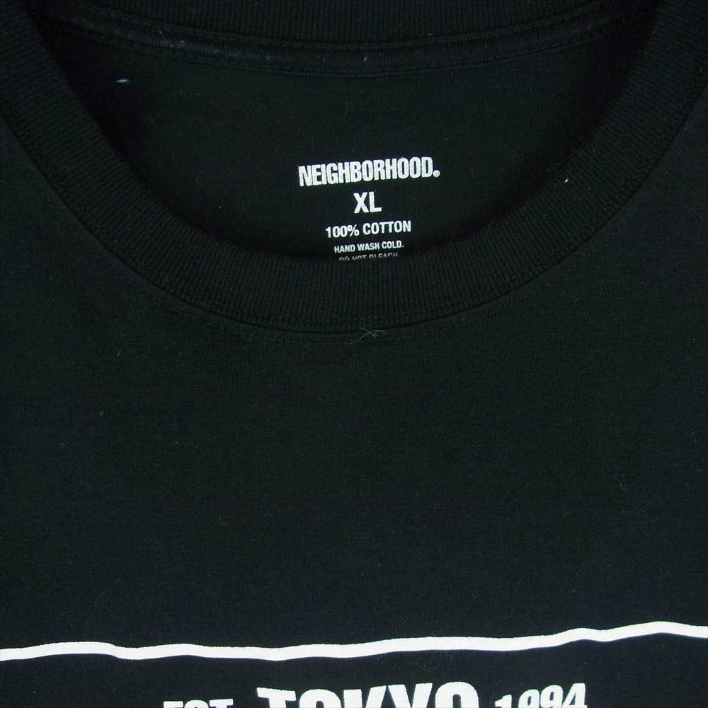 NEIGHBORHOOD ネイバーフッド 17SS 7SS OFFERINGS C-TEE ロゴ 半袖 Tシャツ コットン 日本製 ブラック系 XL【中古】
