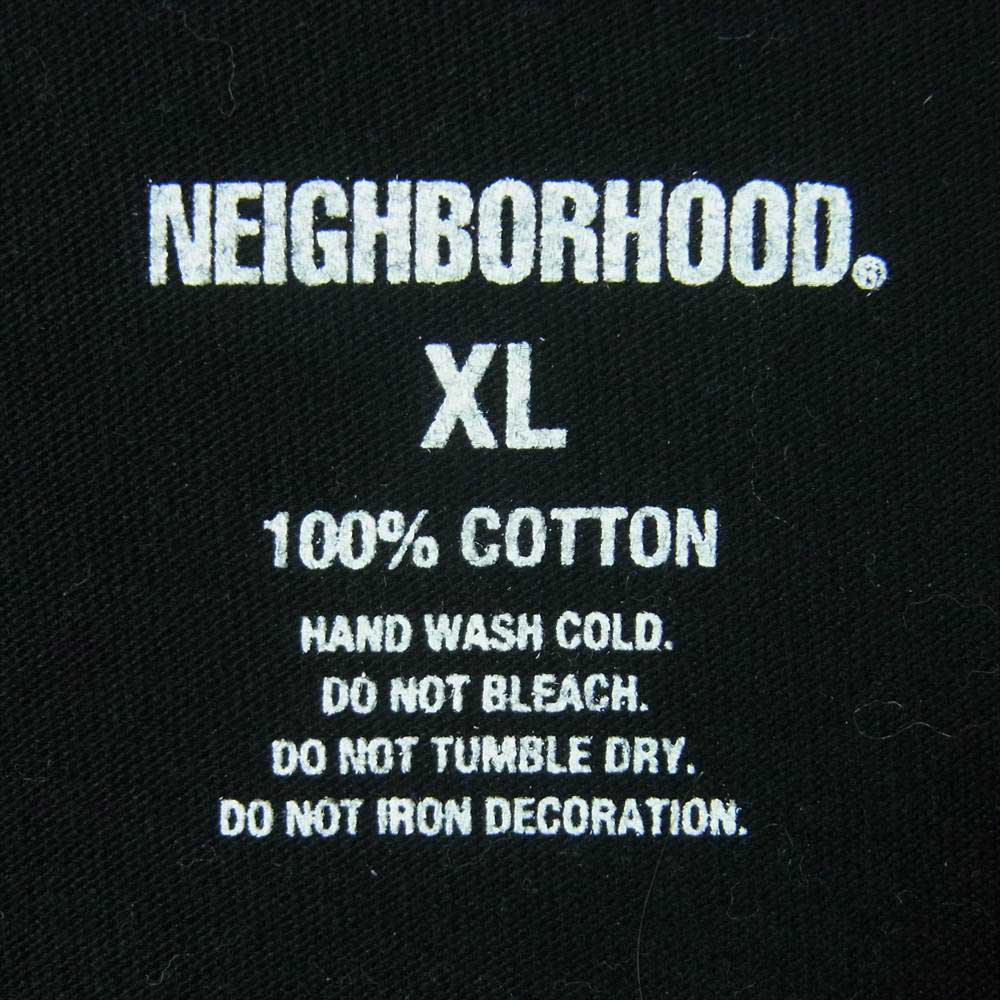 NEIGHBORHOOD ネイバーフッド 17SS 7SS OFFERINGS C-TEE ロゴ 半袖 Tシャツ コットン 日本製 ブラック系 XL【中古】