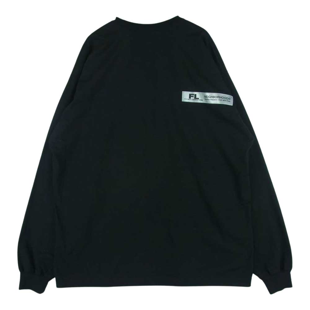 NEIGHBORHOOD ネイバーフッド FUTURA HOMESPRAY FL-007 CREWNECK LS . CO フューチュラ 長袖 Tシャツ カットソー ブラック系 XL【中古】