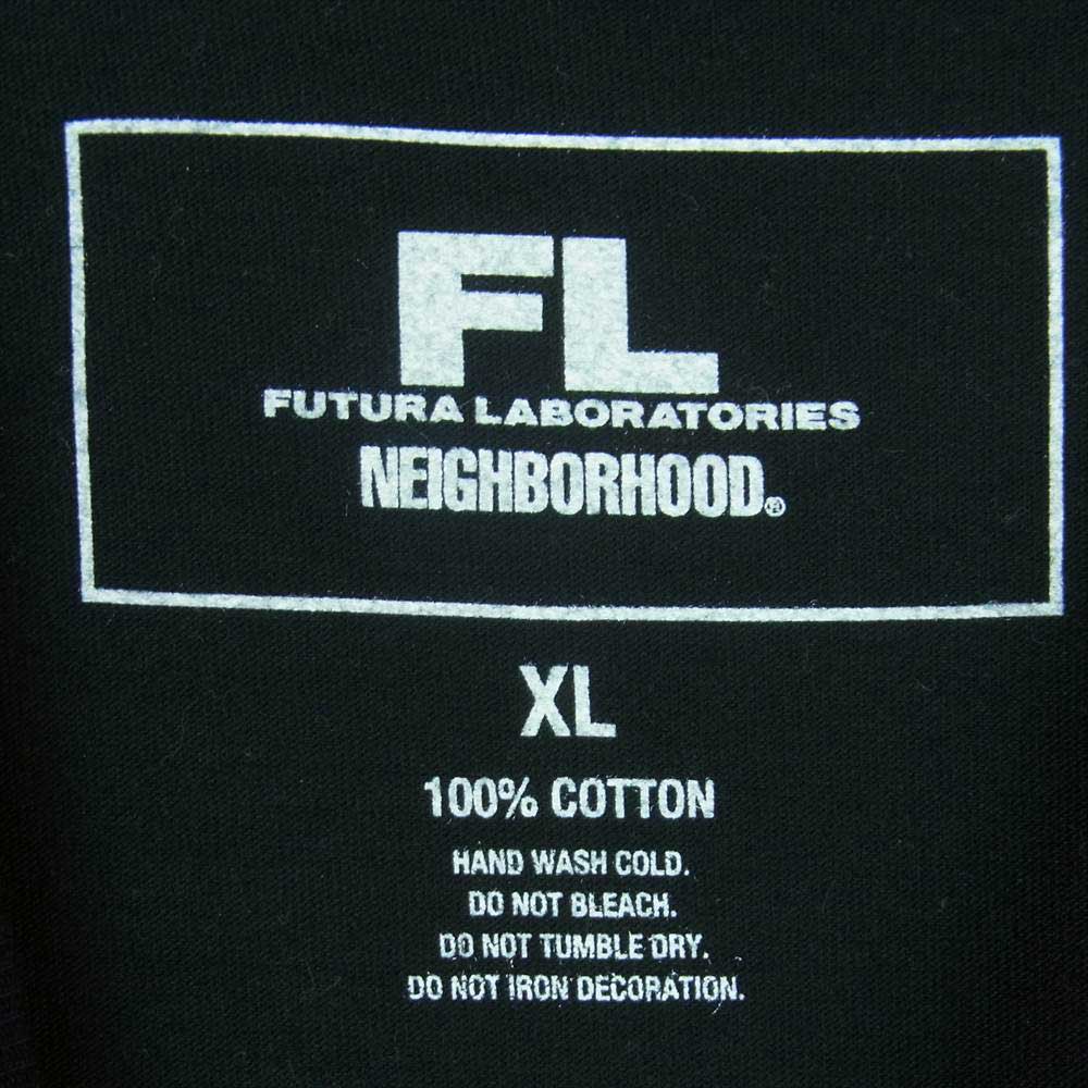 NEIGHBORHOOD ネイバーフッド FUTURA HOMESPRAY FL-007 CREWNECK LS . CO フューチュラ 長袖 Tシャツ カットソー ブラック系 XL【中古】