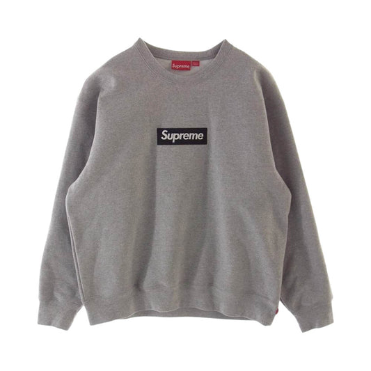 Supreme シュプリーム 22AW Box Logo Crewneck ボックスロゴ クルーネック スウェット グレー系 XL【中古】